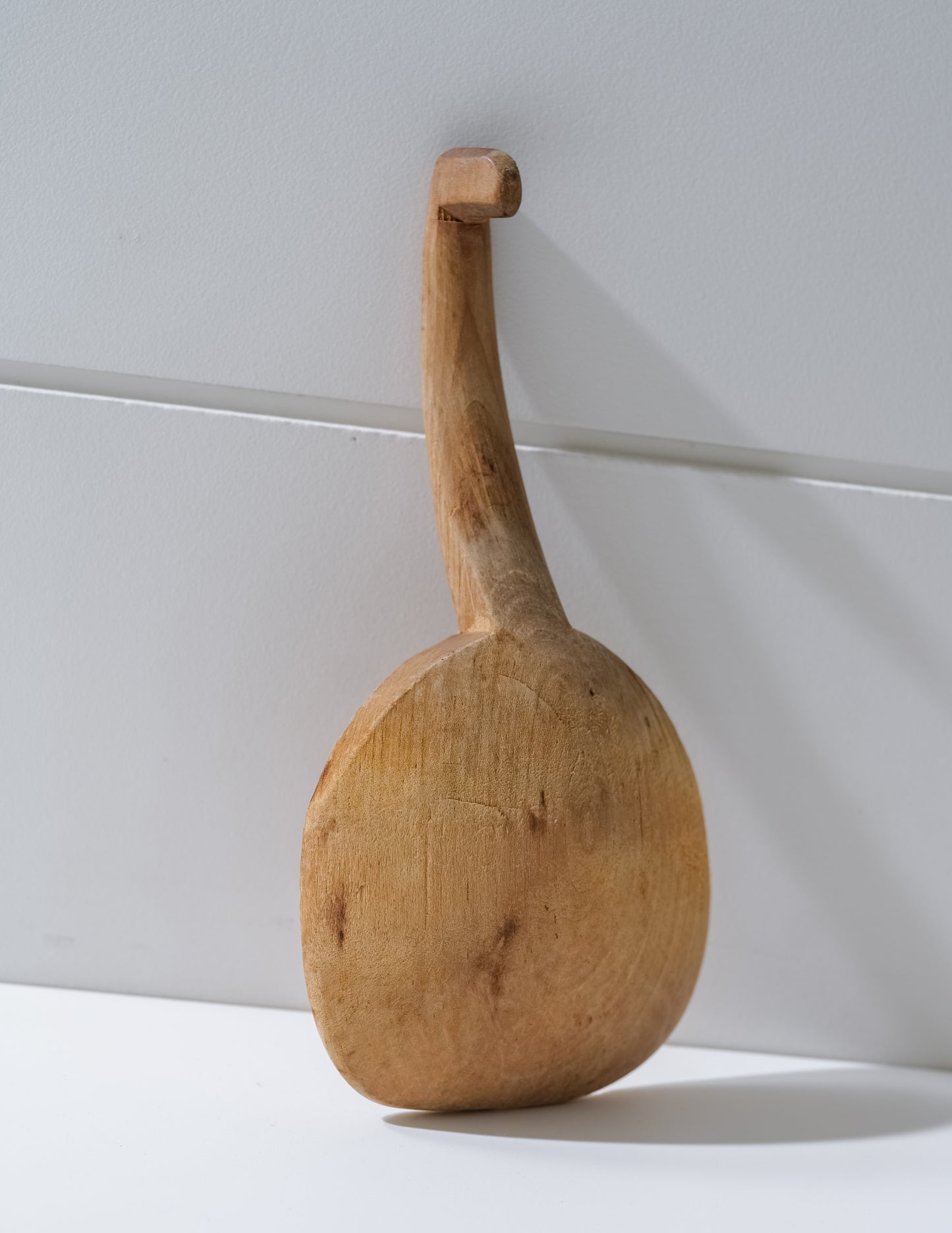 Primitive Hand Carved Wood Butter Spoon