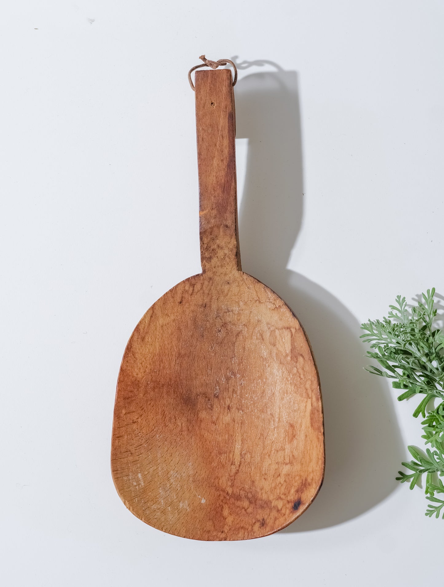 Primitive Hand Carved Wood Butter Spoon