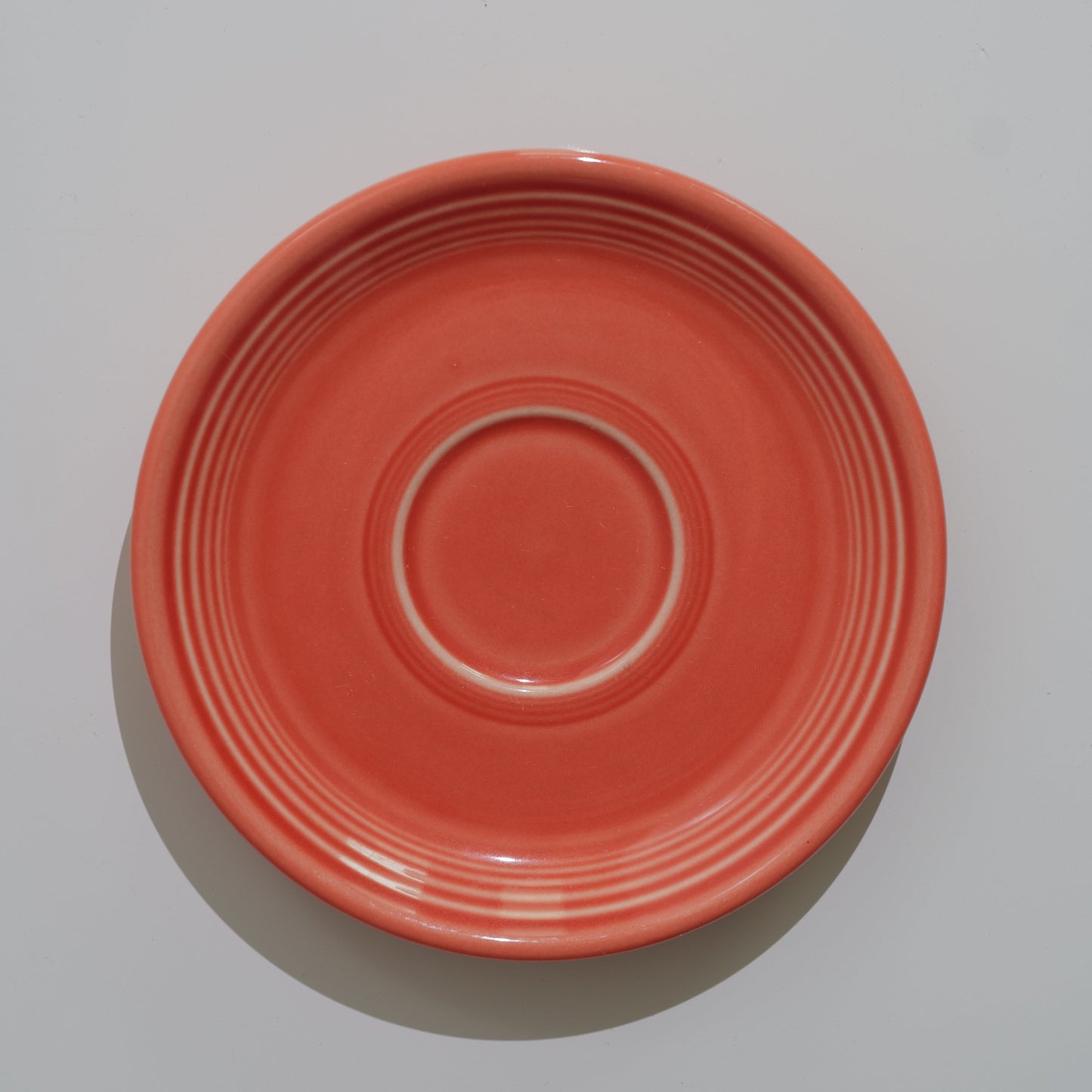 Vintage Fiesta Persimmon Saucer Plates