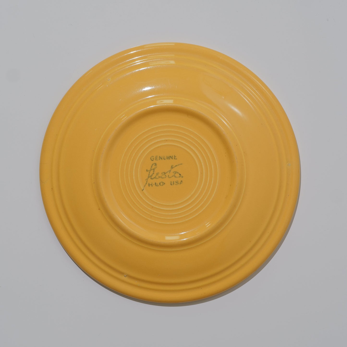 Vintage Fiesta Yellow Saucer Plates