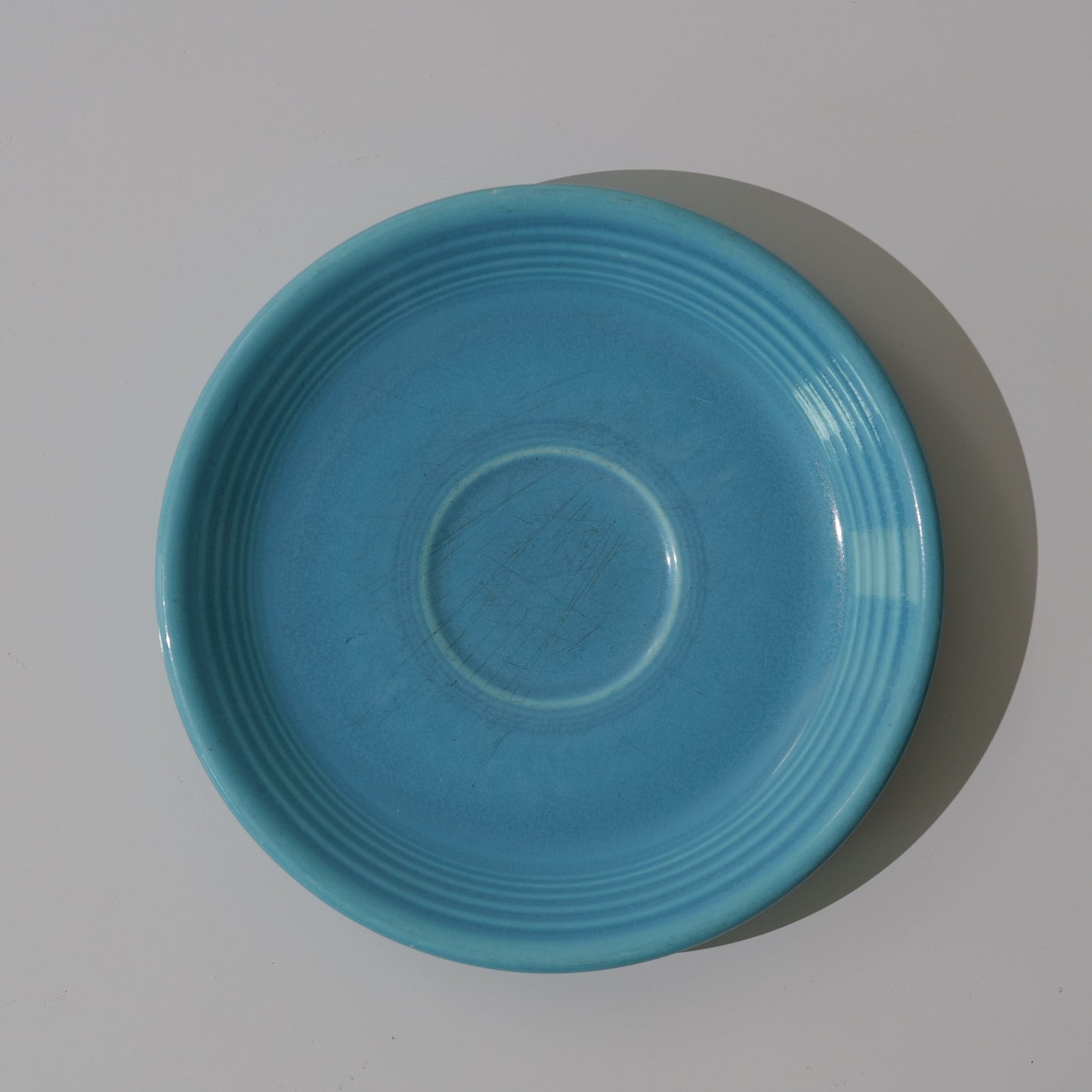 Vintage Fiesta Turquoise Saucer Plate