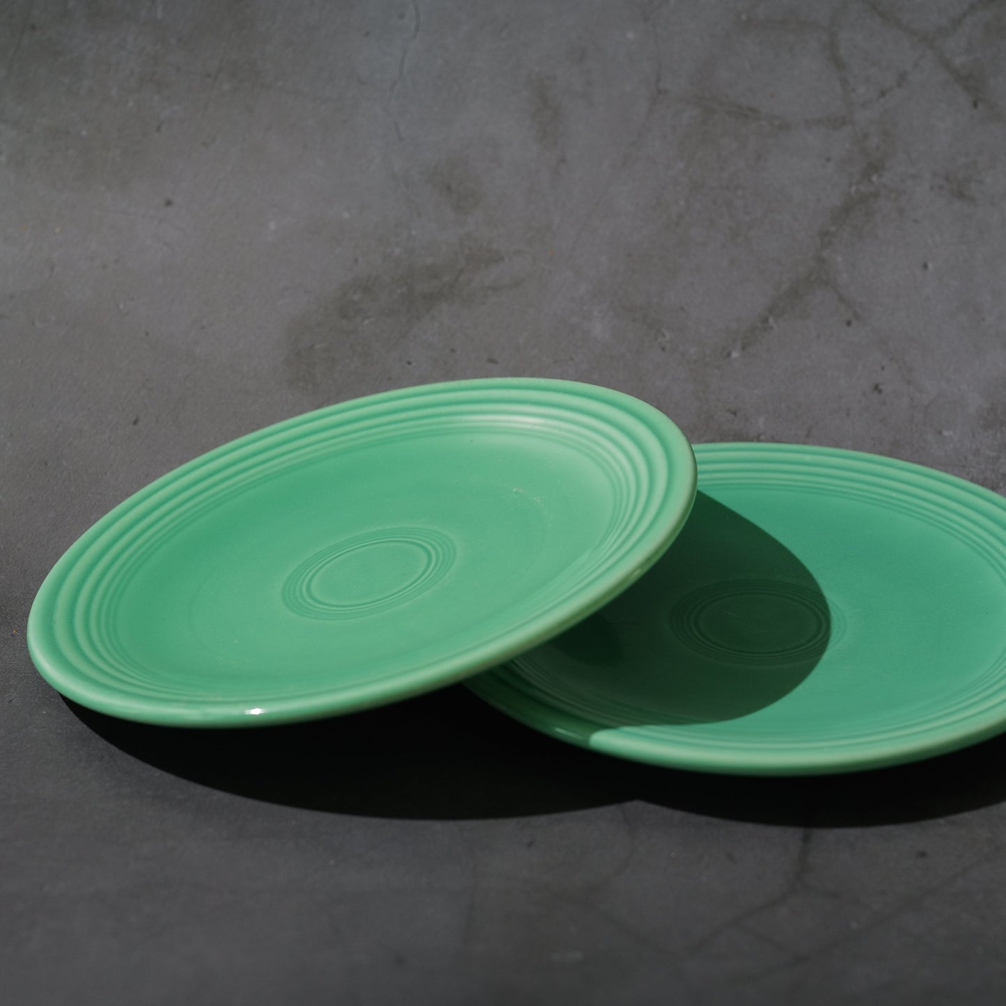Vintage Fiesta Original Green Plates