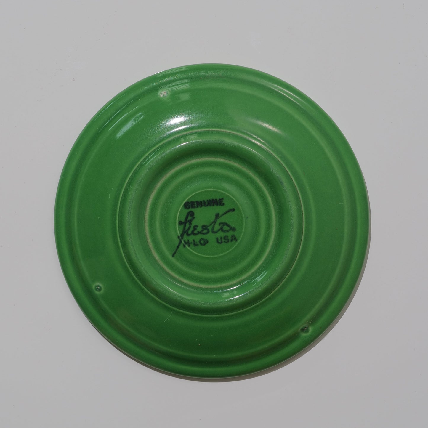 Rare Vintage Fiesta Medium Green Saucer Plate