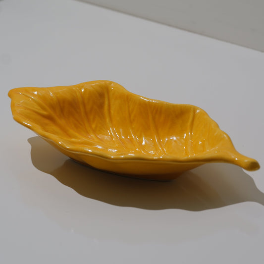 1950s Yellow California Leaf Dishes