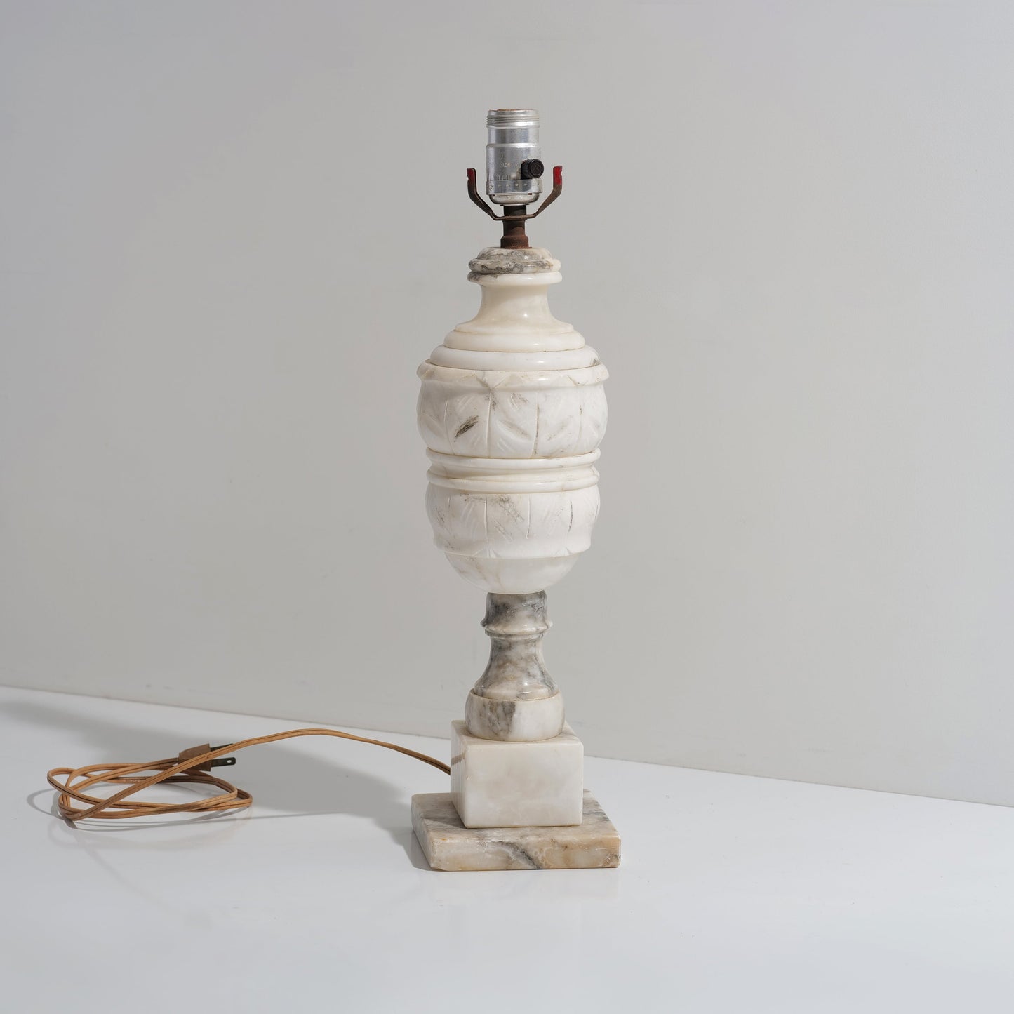 Early 20th Century Italian Antique Marble Table Lamp