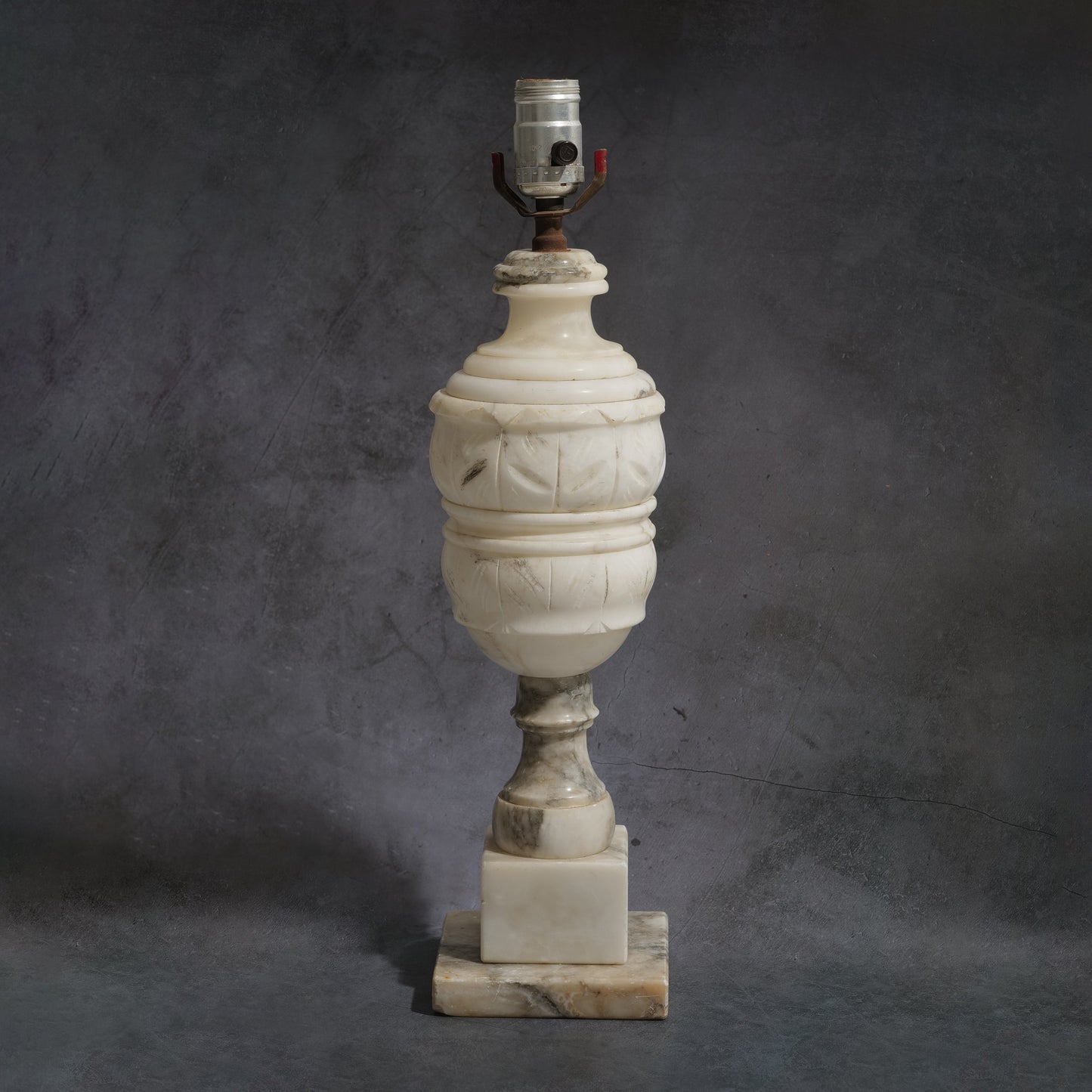 Early 20th Century Italian Antique Marble Table Lamp