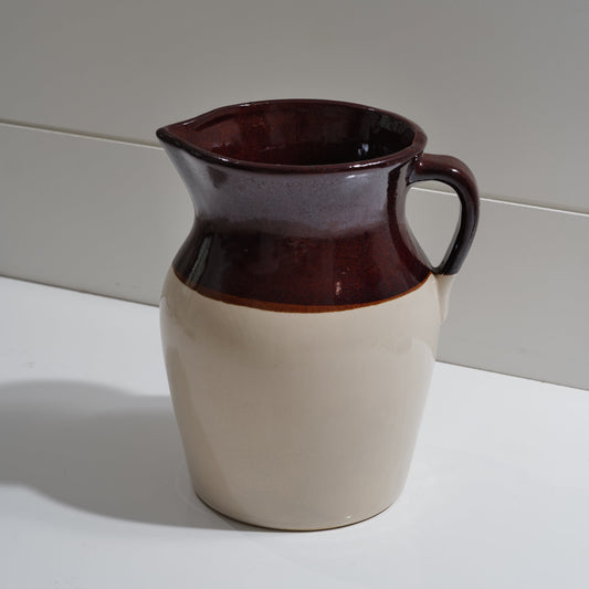 Vintage R.R.P. Co. Stoneware Pottery Pitcher
