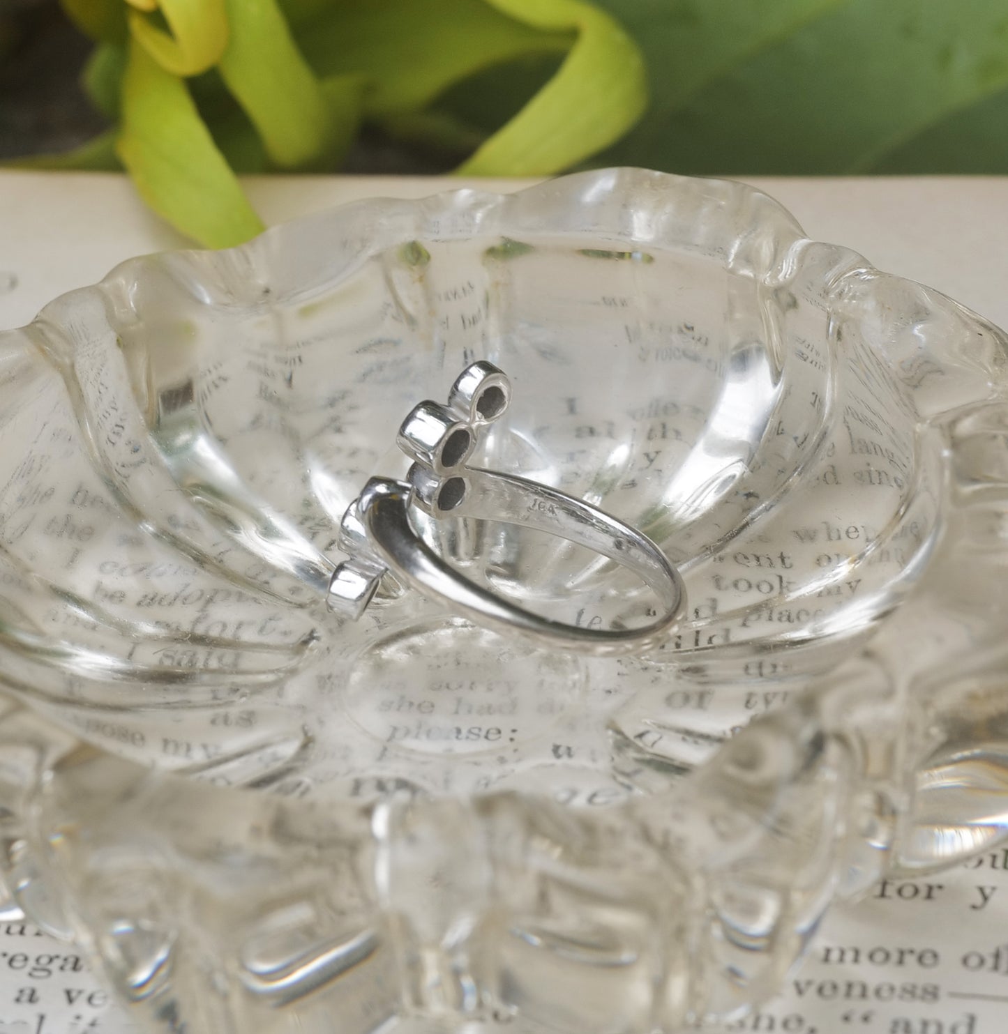 Diamond and 10K White Gold Ring