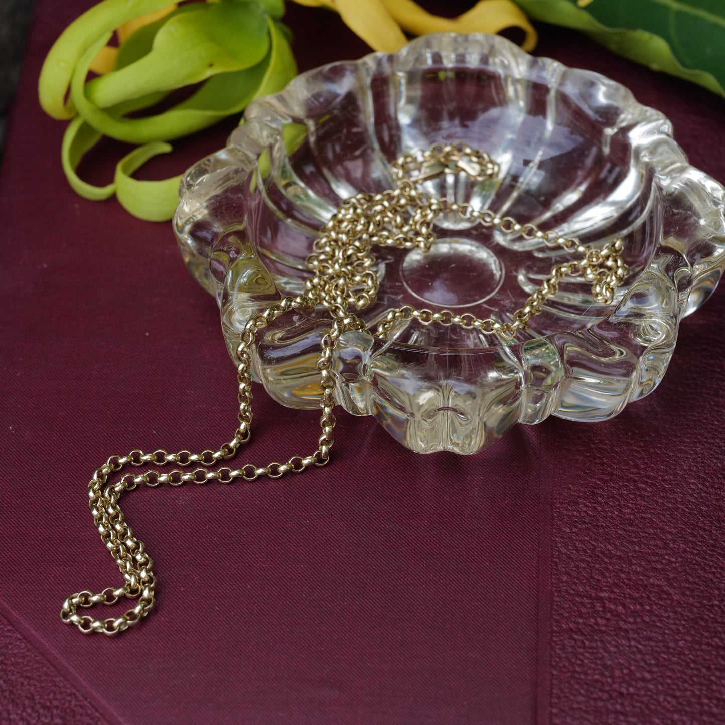 Vintage 14k Rolo Link Chain