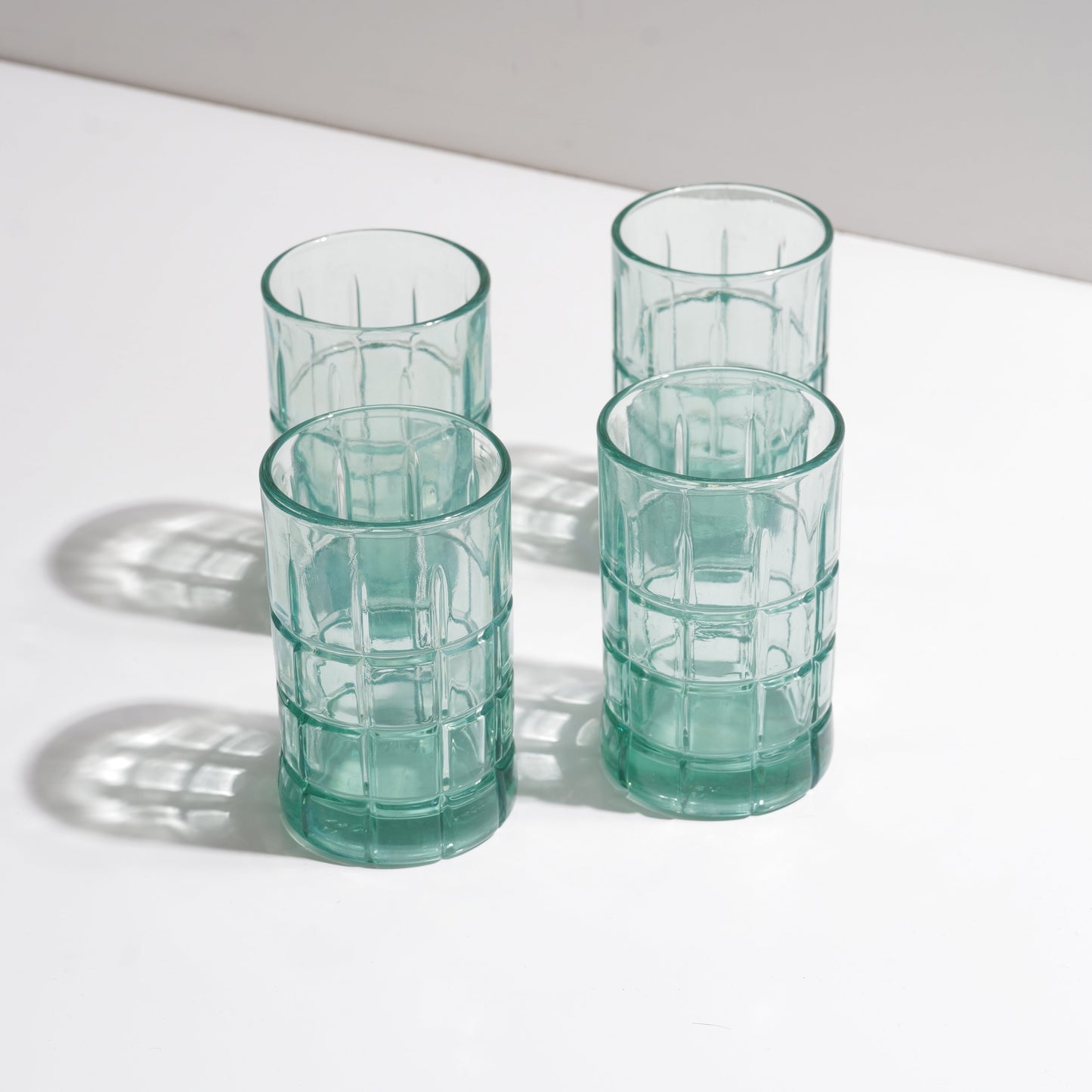 Anchor Hocking Tartan Retro Juice Glasses - Set of Four