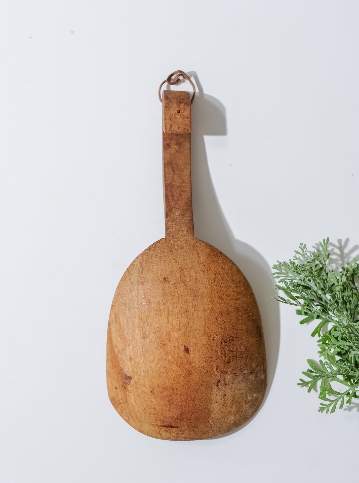 Primitive Hand Carved Wood Butter Spoon