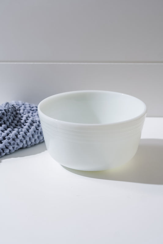 Vintage Milk Glass Mixing Bowl