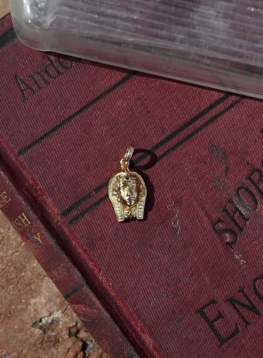 King Tut Charm - Vintage 18k